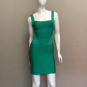 bebe Strap Bandage Dress Mint Green Size M